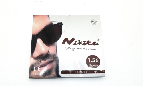  Рolarized   Nikitana 1.56 PHOTO BROWN Ø 80   (минус)