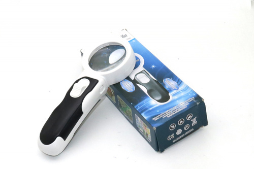 Лупа 77350B крат на ручке со светодиодной подсветкой фото 3